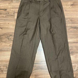 ANGELO ROSSI  Men's Pants Trouser Slacks Brown 32W X 28L Made In France